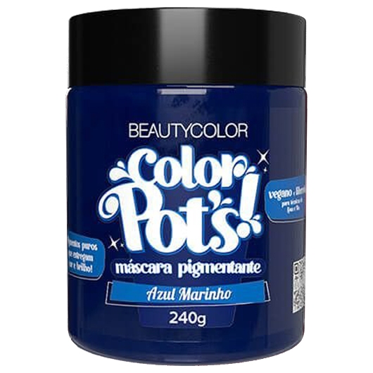 Color Pot's Máscara Pigmentante Azul Marinho 240g - Beauty Color