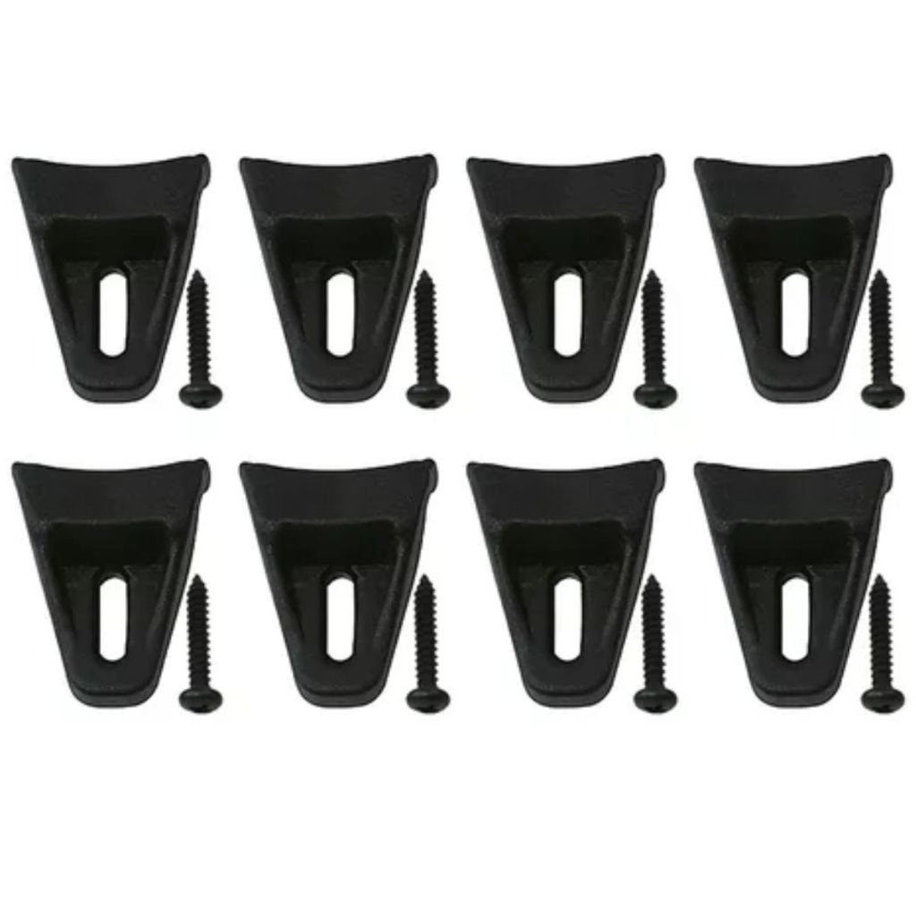 Kit 8 Garras Com Parafuso Telas 8 10 12 15 18 Polegadas