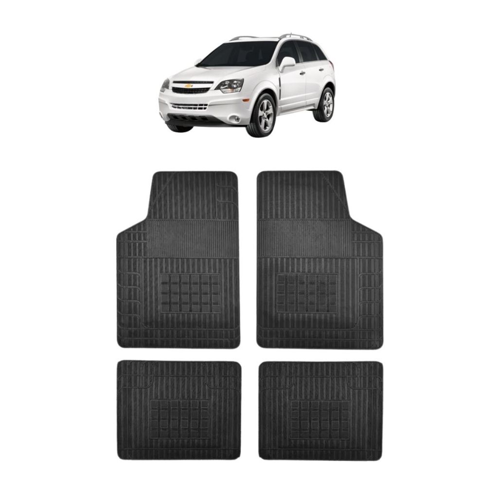 JOGO TAPETE DE BORRACHA CAPTIVA 2008 a 2017 – 4 Peças - Car Floor em Oferta na Shopee