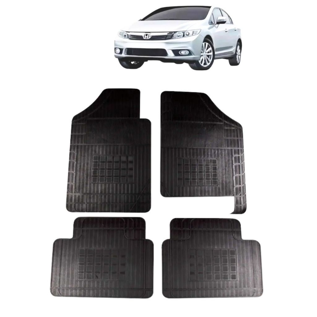 JOGO TAPETE DE BORRACHA CIVIC 2007 a 2016 – 4 Peças - Car Floor