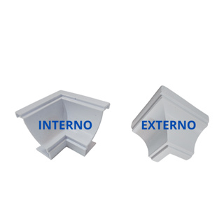 Kit Cantoneira Para Moldura De PVC 20 Peças Internas 5 Peças Externa BRANCO em Oferta na Shopee
