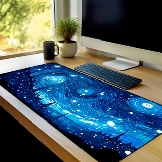 Mouse Pad Gamer Pintura Antiderrapante Grande 70x35 80x35 90x40 90x50 cm borda costurada em Oferta na Shopee