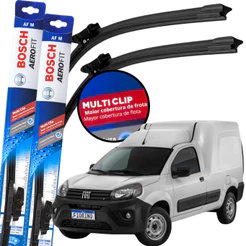 Par Palheta Limpador Parabrisa Original Bosch Multiclip Fiat Nova Fiorino 2022 à 2025