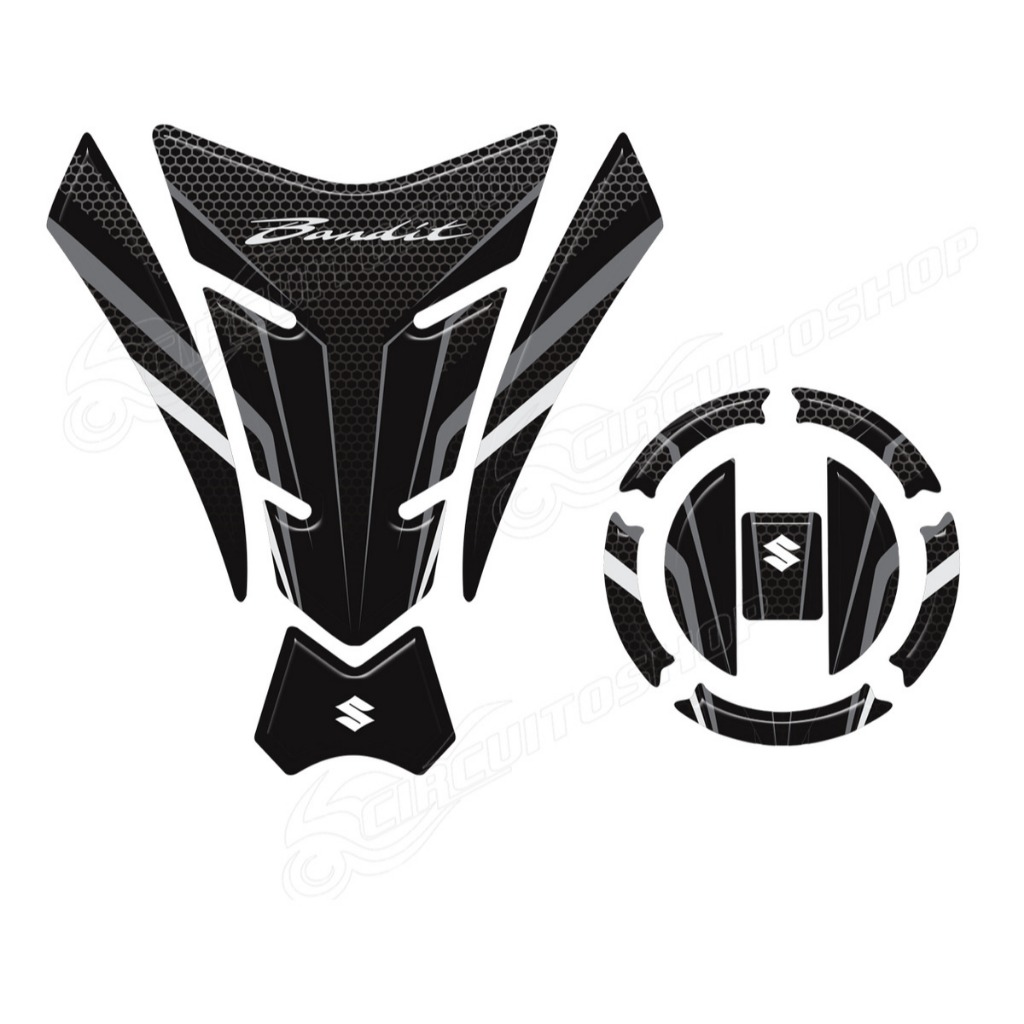 Adesivo Protetor Resinado 3d Tanque Bocal D65 Moto Bandit 600 650 1200 1250 - Ano 2007 Em Diante