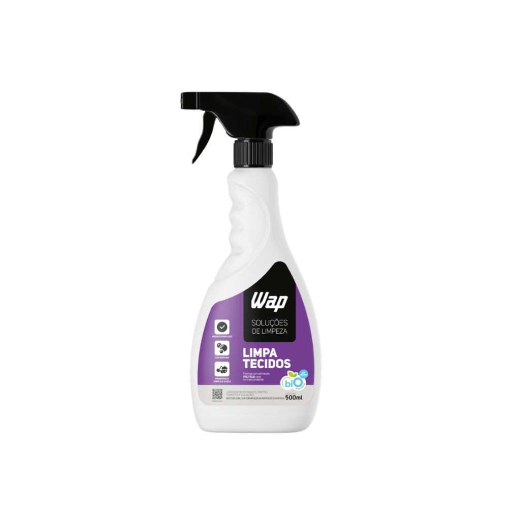 Limpa Tecidos Wap 500ml Estofados Tapete Carpete Colchão Biodegradável