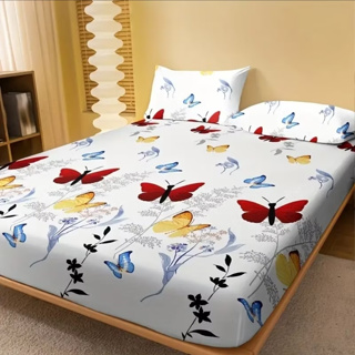 LENÇOL CASAL 3 PEÇAS ESTAMPADO em Oferta na Shopee