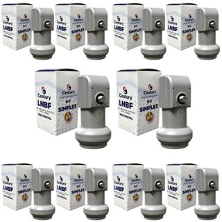Kit 10 Lnbf Lnb Ku Simples Universal A Max Digital Century em Oferta na Shopee