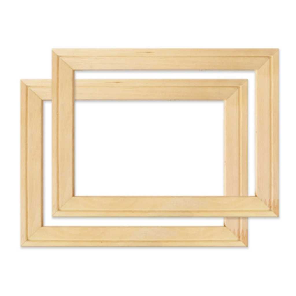 2 Chassis Bastidor de madeira 40x60 Cm paraTela De Pintura e Uso Geral