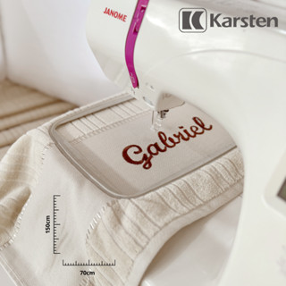 Kit Duas Toalha de Banho Karsten Stella + Nome Bordado de sua preferencia - Kit 2 Peças
