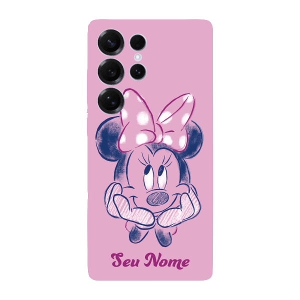 Capinha para Samsung S25 Ultra Anti Impacto Personalizada - Minnie com nome