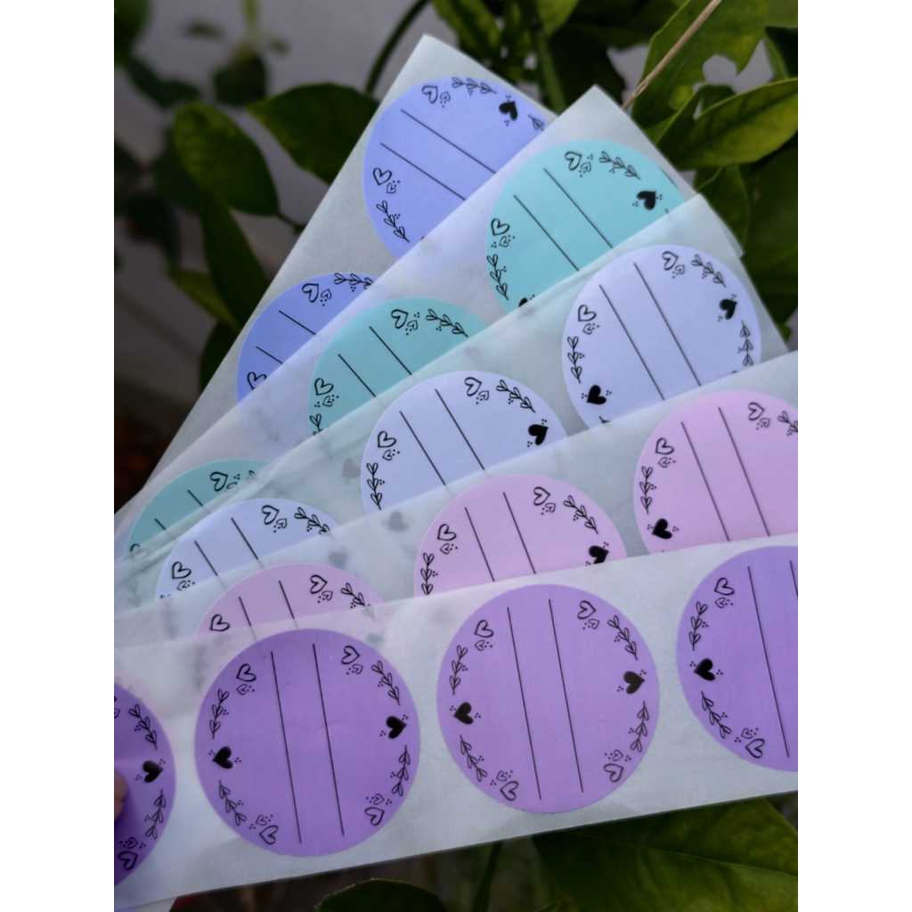 1000 Etiquetas Adesivas Especial Lisa Para Escrita Livre e Dedicatória Redondo 4 cm em Oferta na Shopee