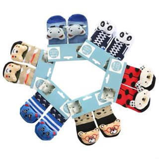 kit 2/4/6 pares Meia de Bebe meias Com sinos dê Bichinho em Oferta na Shopee