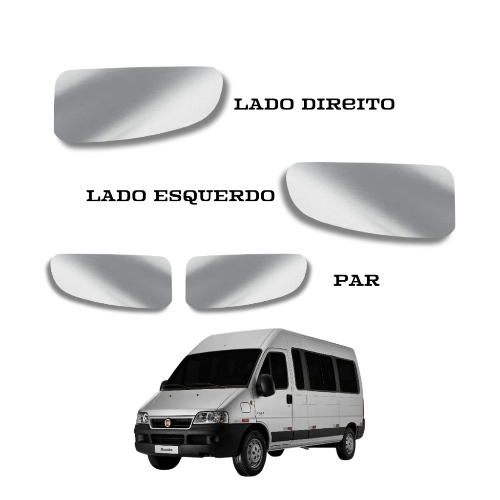 Lente Espelho Retrovisor DUCATO 2003 a 2017 - INFERIOR em Oferta na Shopee