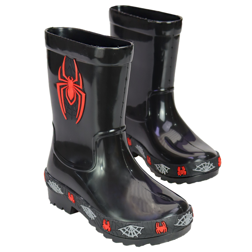 Galocha Infantil Spider Kids Menino Aranha Super Herói Emborrachado Volta as Aulas Escolar Mar & Cor