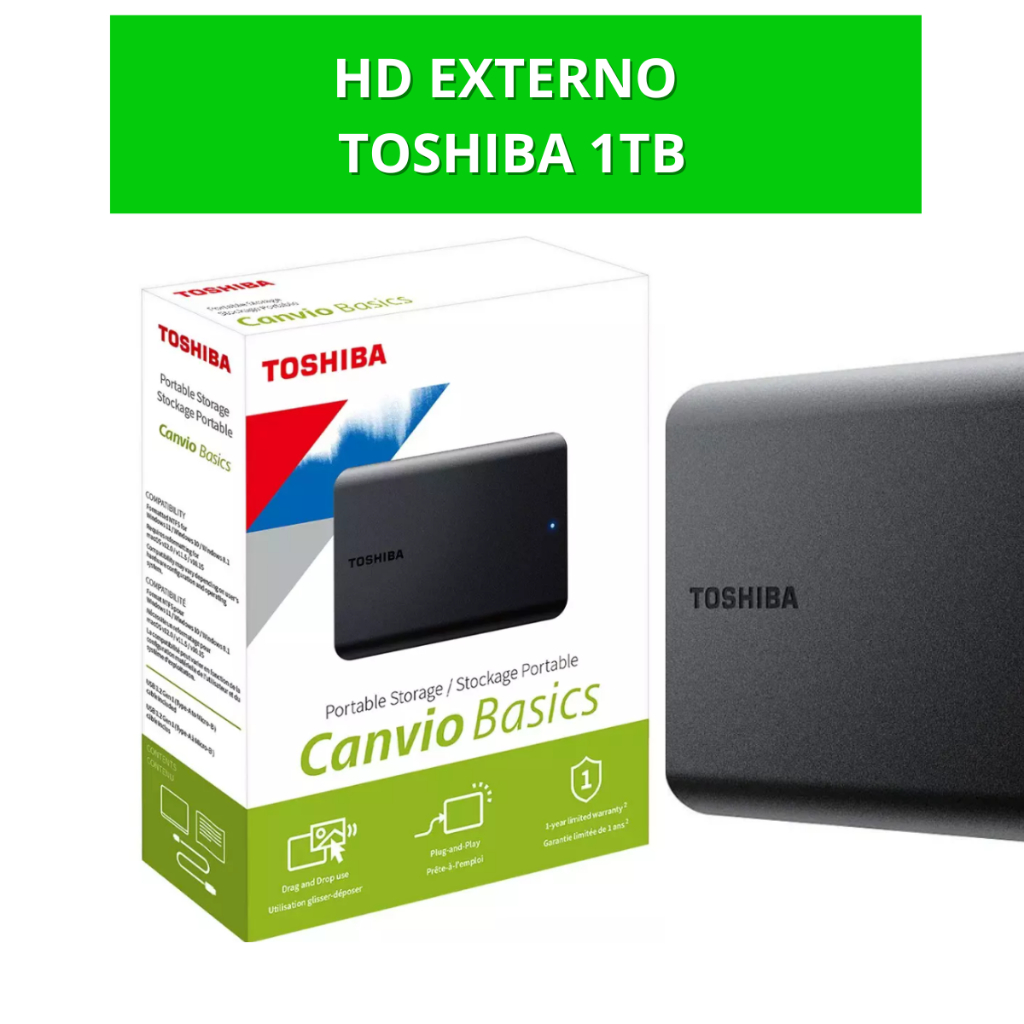 Hd1tb Externo Portátil Toshiba/SSD 128gb/240gb/480gb/500/960/Gigabyte/Crucial/Adata/Wd Green/Sandisk