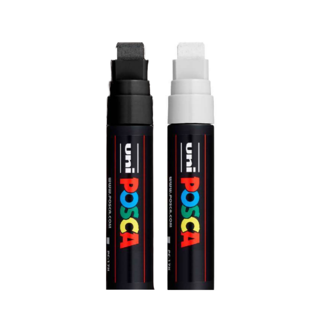 Kit 2 Caneta Marcador Uni Ball Posca Pc-17K