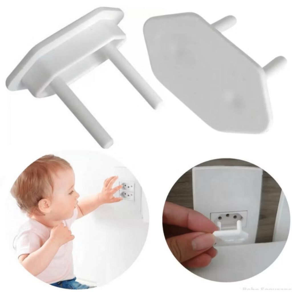 Kit com 10/20/30 Protetor de Tomada Para Bebê/ Criança Contra Choque Elétrico. Envio Imediato