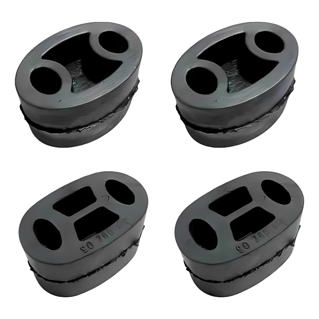 Kit 4 Coxim Escapamento Silencioso Corsa Celta Prisma