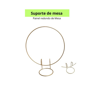 Suporte Mini Arco redondo de mesa 50cm em Oferta na Shopee