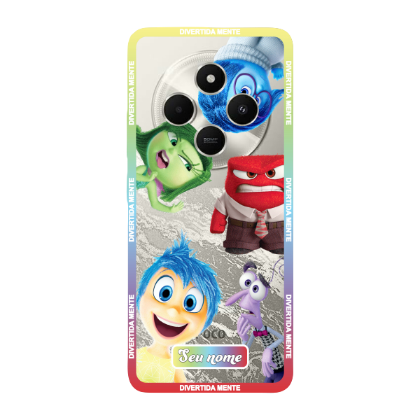 Capinha para Xiaomi Poco C75 Anti Impacto Personalizada - Divertidamente - Divertida Mente com nome