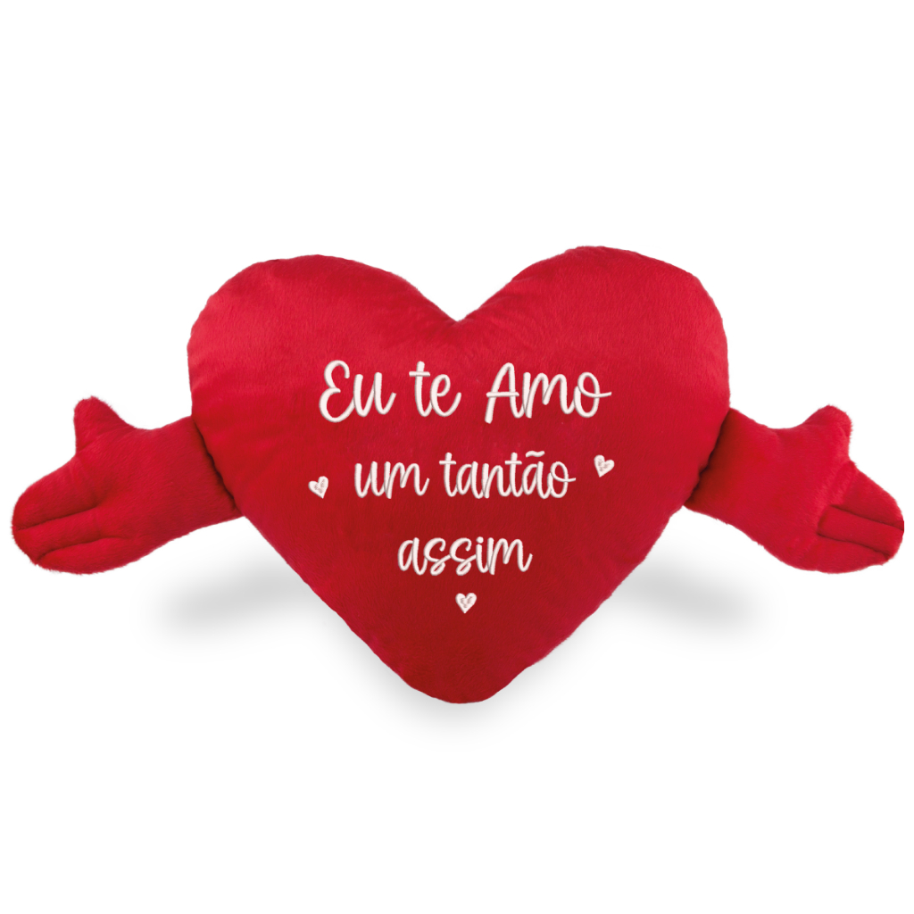 Detalhes do Almofada Coração Com Mãos 