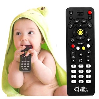Mordedor Meu Controle Remoto Massageador Infantil Dentição Bebê Pais e Filhos