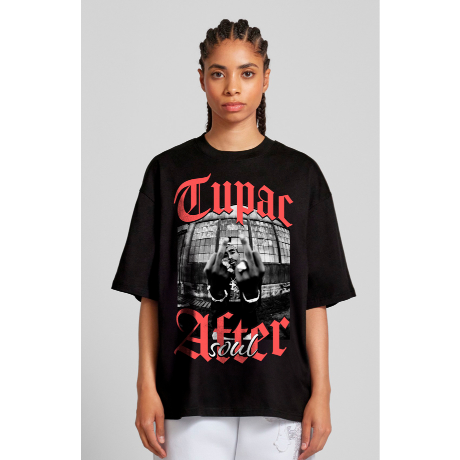 Camiseta AfterSoul Streetwear | Tupac | Hip-Hop | Malha 100% Algodão | Plus Size | Unissex