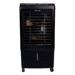 CLIMATIZADOR E UMIDIFICADOR DE AR PORTÁTIL 45 LITROS 4 FUNÇÕES 127V PRETO - ZELLOX