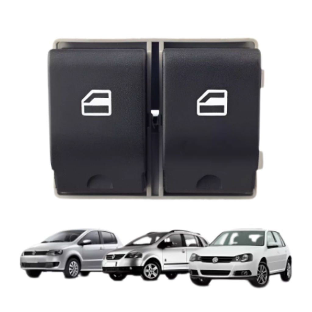 BOTÃO INTERRUPTOR VIDRO ELÉTRICO DUPLO VW GOL G5 G6 G7 FOX VOYAGE SAVEIRO em Oferta na Shopee