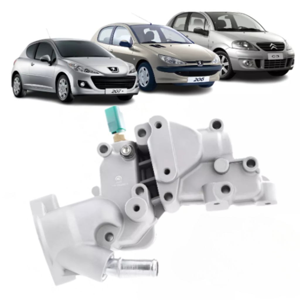 CARCAÇA DE VÁLVULA TERMOSTÁTICA CITROEN C3 1.4 2005/ PEUGEOT 206