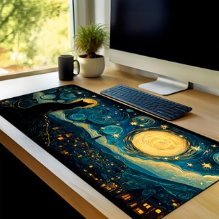 Mouse Pad Gamer Pintura Antiderrapante Grande 70x35 80x35 90x40 90x50 em Oferta na Shopee