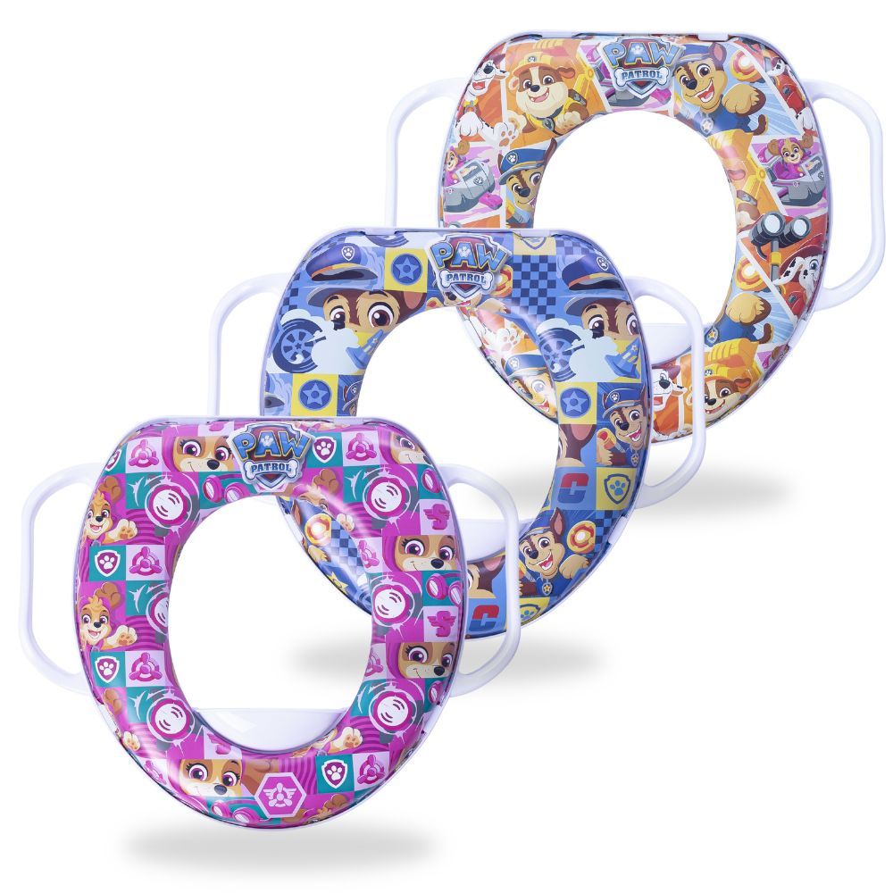 Assento Redutor com Alça Adaptador Treinamento Educativo Desfralde Patrulha Canina Vaso Sanitário