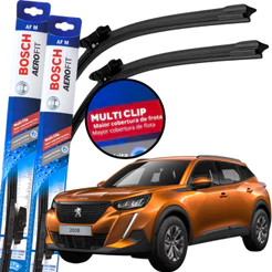 Par Palheta Limpador Parabrisa Original Bosch Multiclip Peugeot 2008 2015 à 2022