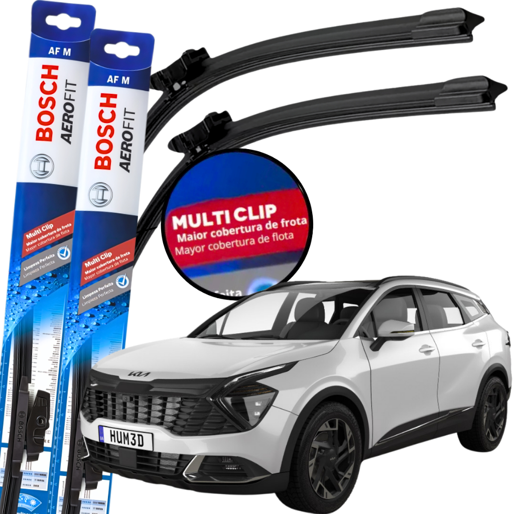 Par Palheta Limpador Parabrisa Original Bosch Multiclip Kia Sportage 2022 à 2025 em Oferta na Shopee