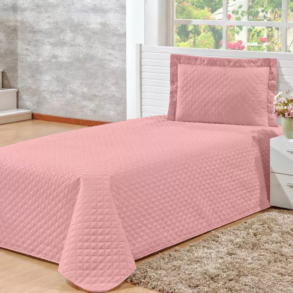 Cobre-Leito Solteiro 2 Peças | Estampas Femininas Modernas, cama, quarto - Matelado (sem costura) em Oferta na Shopee