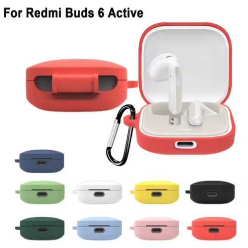 Capa Case Protetora de Silicone para Fone de Ouvido Bluetooth Redmi Buds 6 Active em Oferta na Shopee