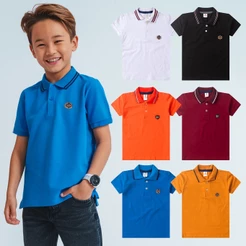 Kit Sortido 3 Peças Camisa Polo Menino Infantil Manga Curta Verão
