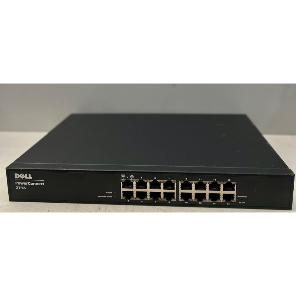 Switch Dell Power Connect 2716 16p Gigabit Ethernet (Usado)