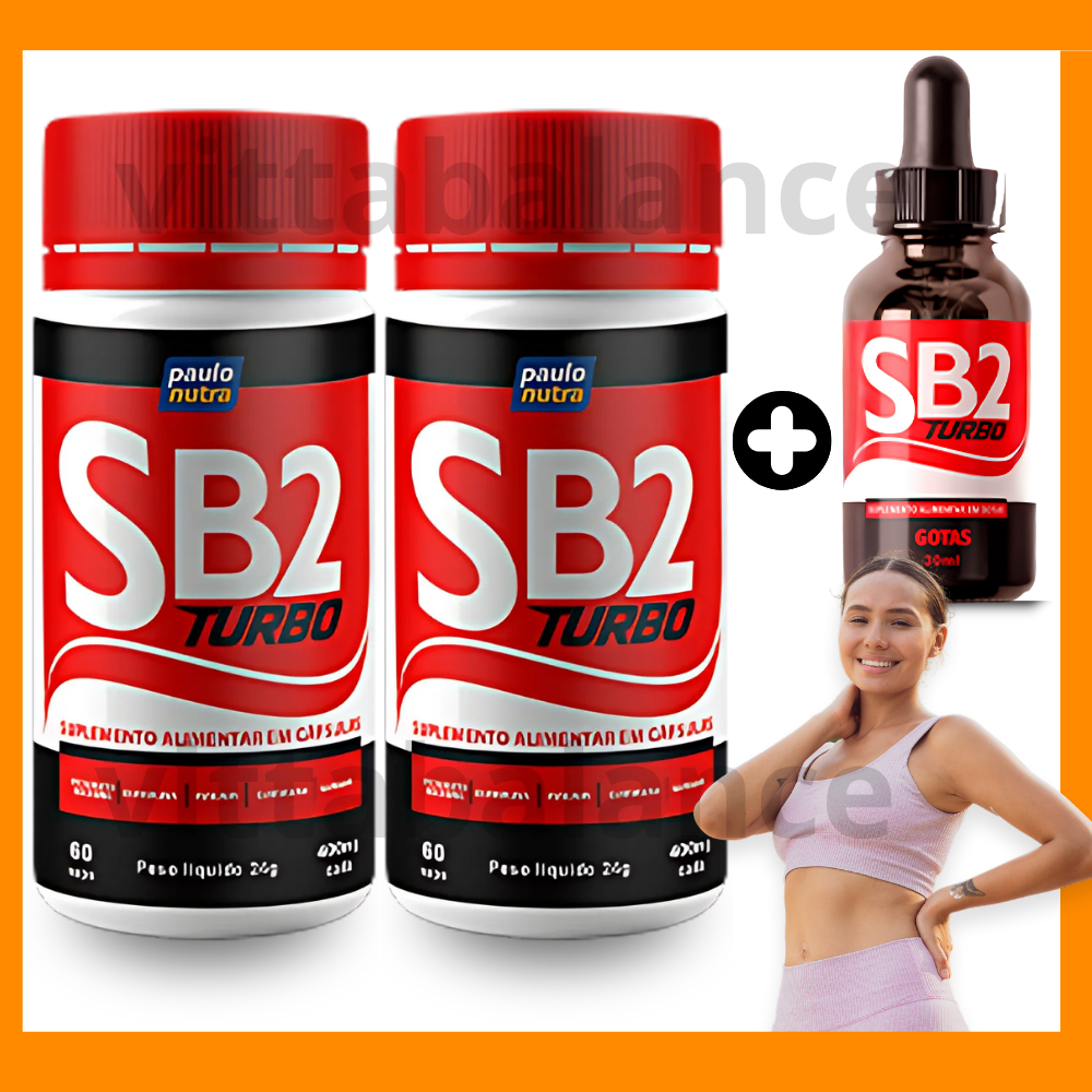 Pacote 2 SB2 Turbo + 1 Gotas – Apoio ao Bem-Estar e Digestão Leve