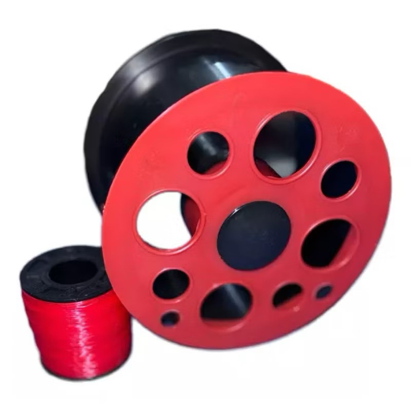 carretilha de pipa 15 cm mais 500 jds de linha de nylon para empinar pipa