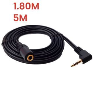 Cabo Extensor Extensao Audio P2 Macho 90° Graus X Femea  Estereo 1,8M 5M em Oferta na Shopee