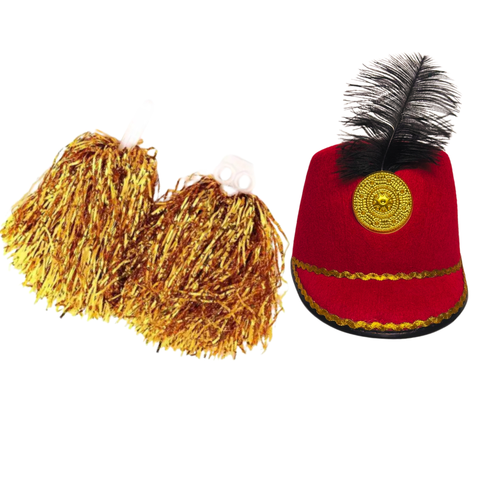 Kit Paquita Chapéu e Pompom Líder de Torcida Xuxa Fantasia Carnaval em Oferta na Shopee