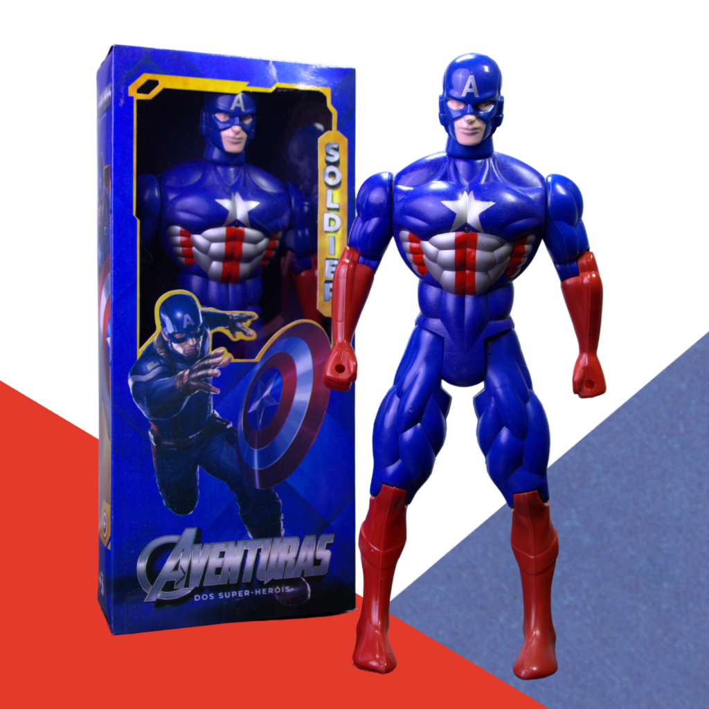 Boneco Personagem Soldado Super Herói Brinquedo Articulável Menino 40cm Caixa Crianças Brincar Presente Aniversário em Oferta na Shopee