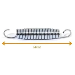 100 Unidades de Molas 14cm Para Cama Elástica Pula Pula Trampolim Nacional 1,40m, 1,83m, 2,30m