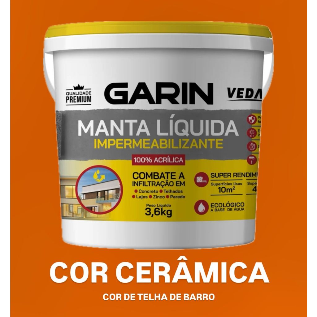 Manta Líquida Emborrachada Premium Garin 3,6kg