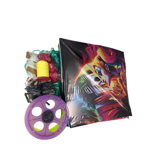 pipa raia flechinha kit 10 flechinhas 35x35 + 10 rabiolas de 4MT cada+1 linha colorida de 500 jds+1 carretilha de 15 cm em Oferta na Shopee