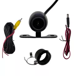 Câmera de Ré ou Frontal Universal 12v 5 Metros cabo RCA Carro Automotivo RS-210BR Linha Fixa
