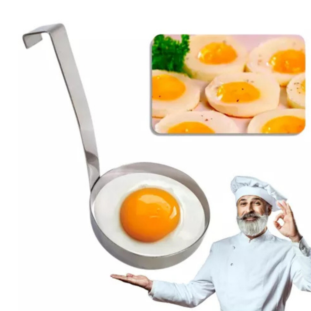 Aro Modelador Inox Para Ovos Fritos Hamburguês Modelador de Ovo em Oferta na Shopee