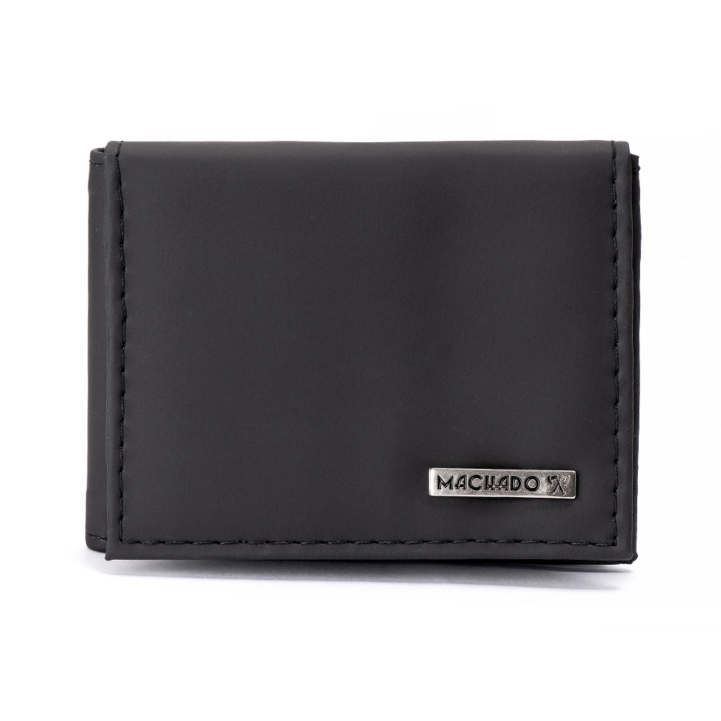 Carteira de Couro Masculina L, com repartição em Plástico Removível porta Moedas em Zíper.