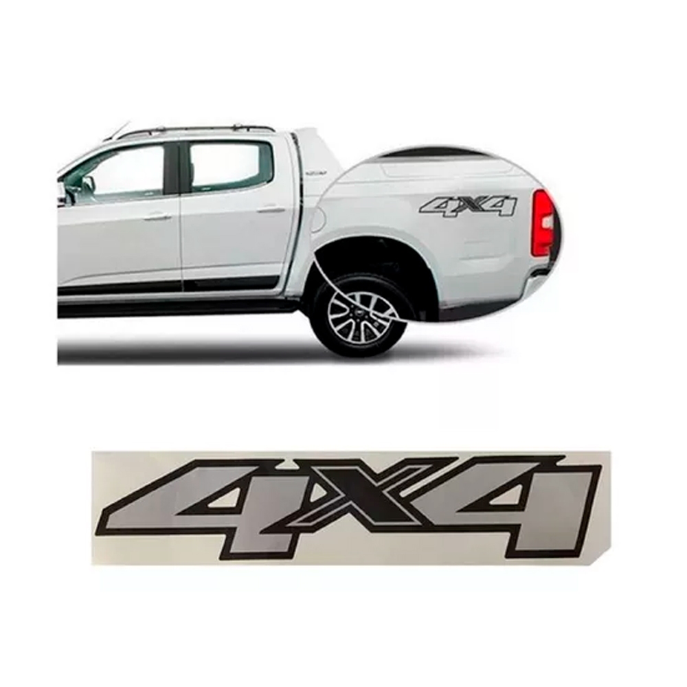 Emblema Lateral da Caçamba 4x4  Chevrolet S10 2012 a 2023 25798301 Original GM